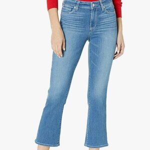 NWT Paige Women's COLETTE GLACIAL CROP FLARE Jeans Women size:26